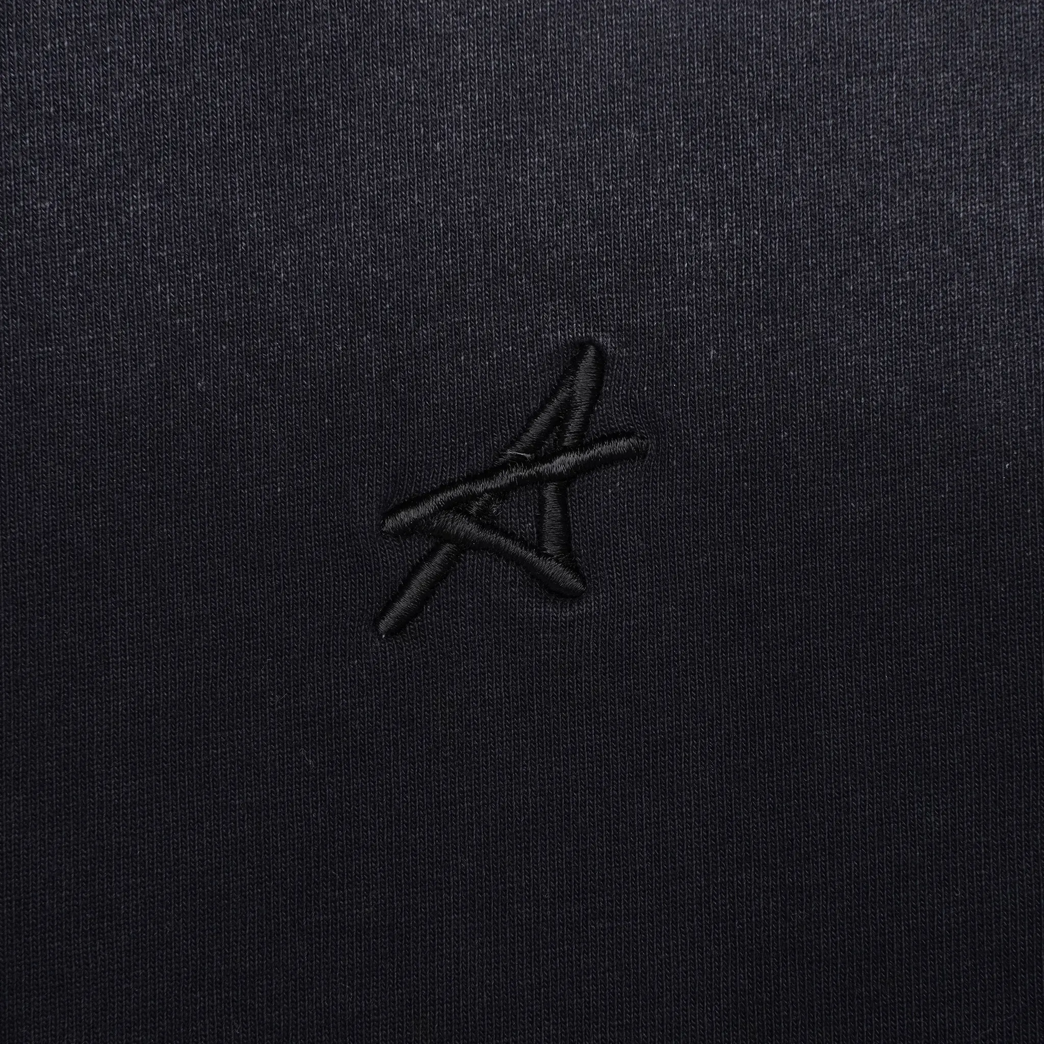 Detail view of Amicci Levanto Washed Black T Shirt